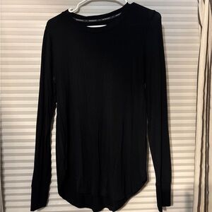 Classic Black Long Sleeve Women's Top